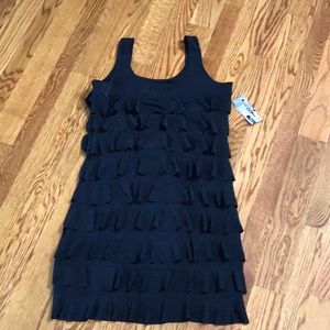 NWT! Fashque ruffle black cha cha dress